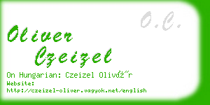 oliver czeizel business card